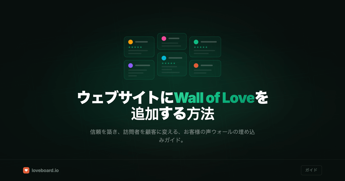 Wall of Loveをウェブサイトに設置する方法