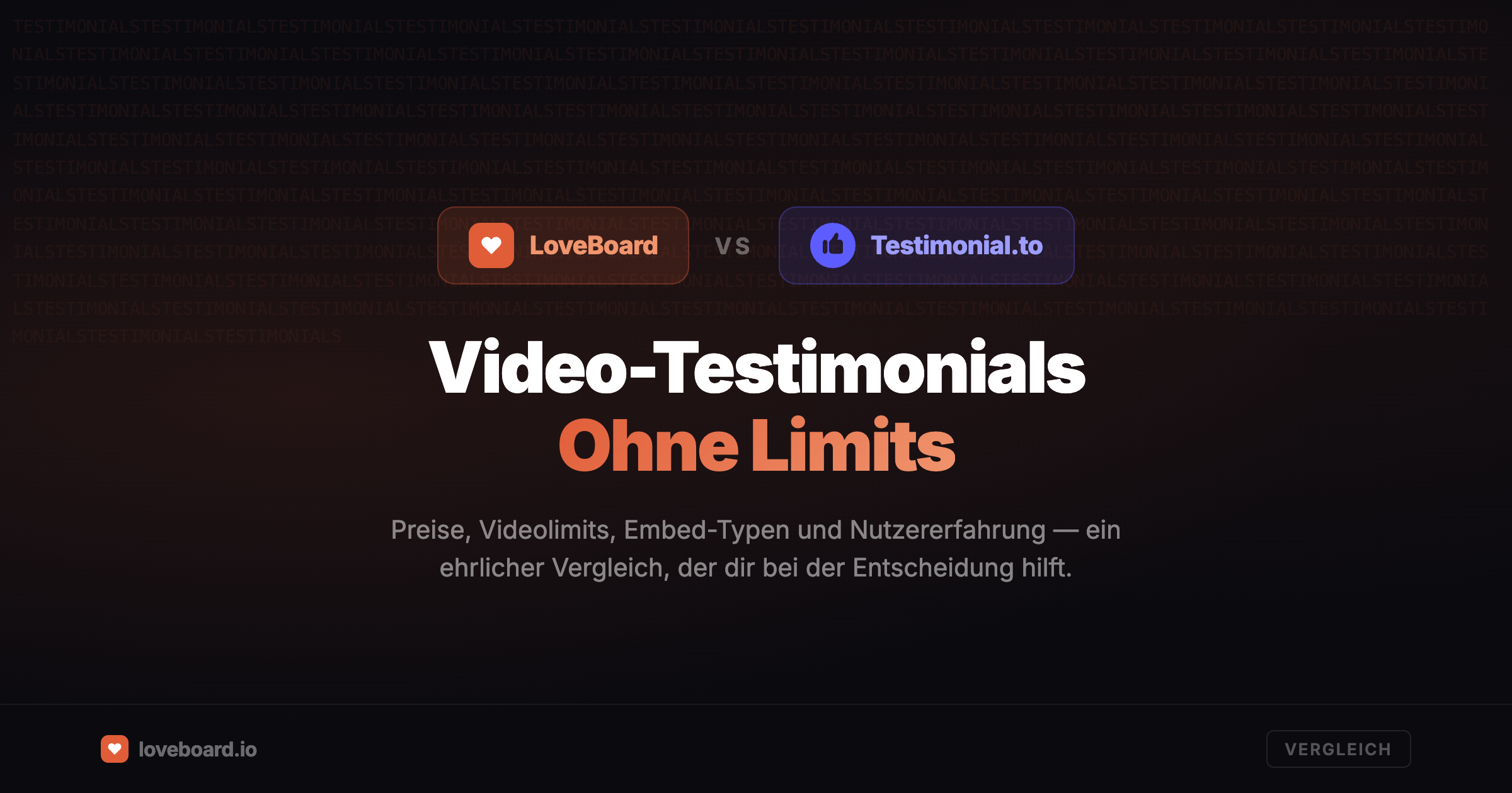LoveBoard vs. Testimonial.to