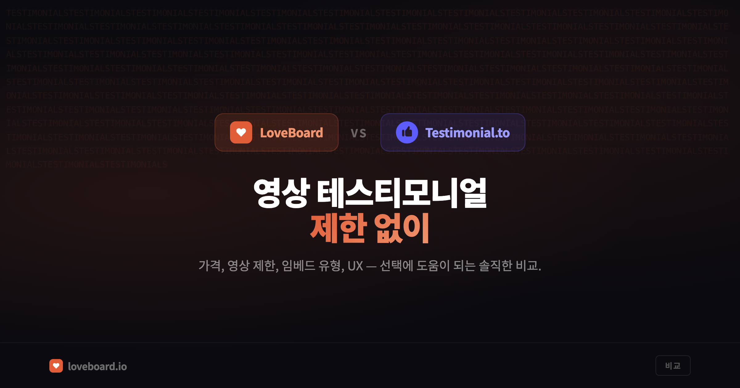 LoveBoard vs Testimonial.to