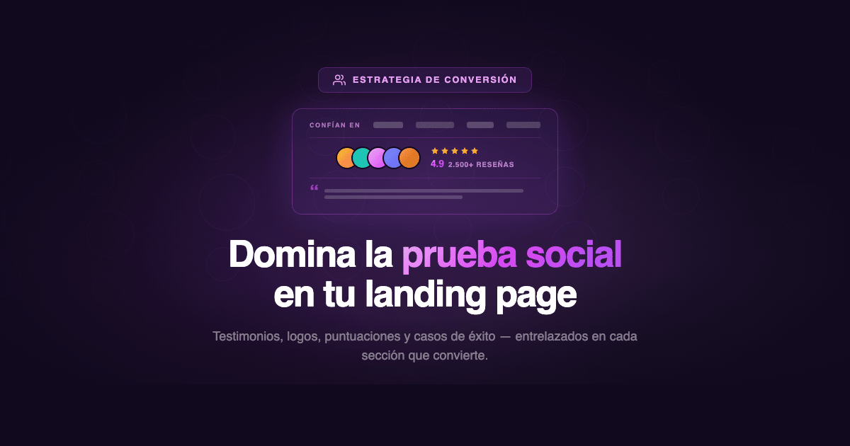 La guía completa de prueba social para landing pages SaaS