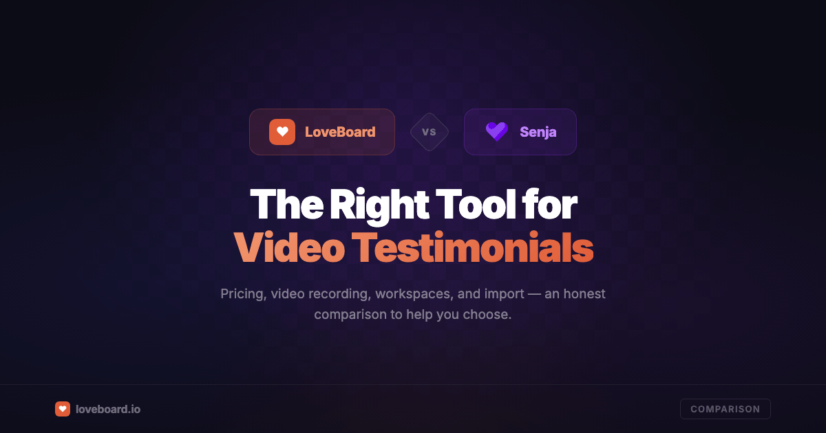 LoveBoard vs Senja: Which Testimonial Platform is Right for You?