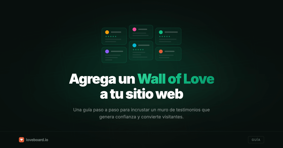 Cómo añadir un Wall of Love a tu sitio web (en menos de 10 minutos)