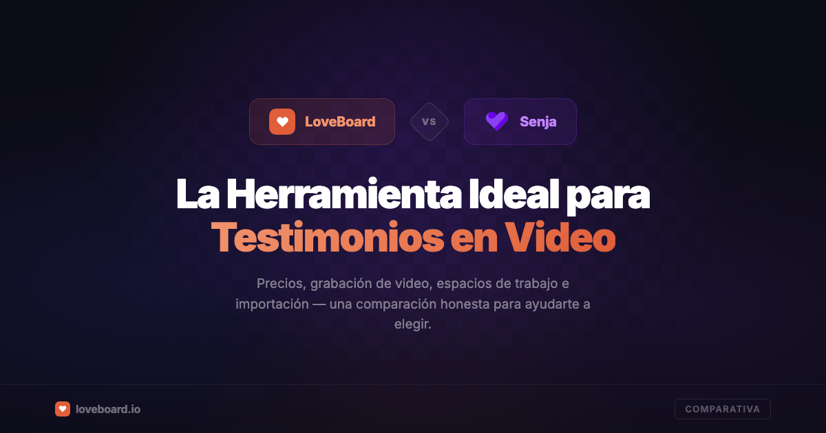LoveBoard vs Senja: ¿qué plataforma de testimonios es la adecuada para ti?