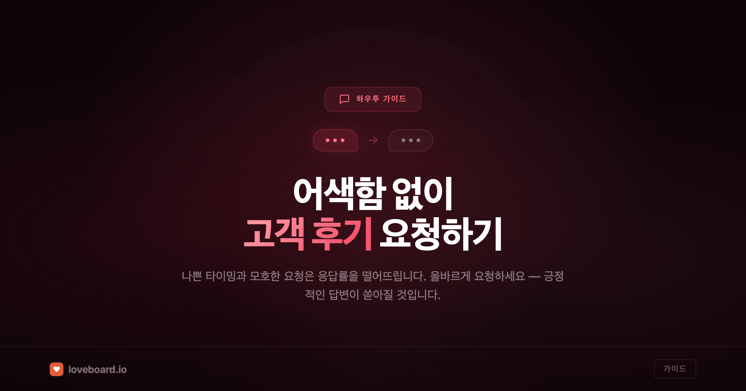 고객에게 자연스럽게 후기를 요청하는 방법